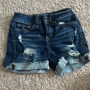 blue jean shorts originally bought from kohl’s
